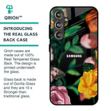 Flowers & Butterfly Glass Case for Samsung Galaxy F55 5G
