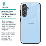 Pastel Sky Blue Glass Case for Samsung Galaxy F55 5G