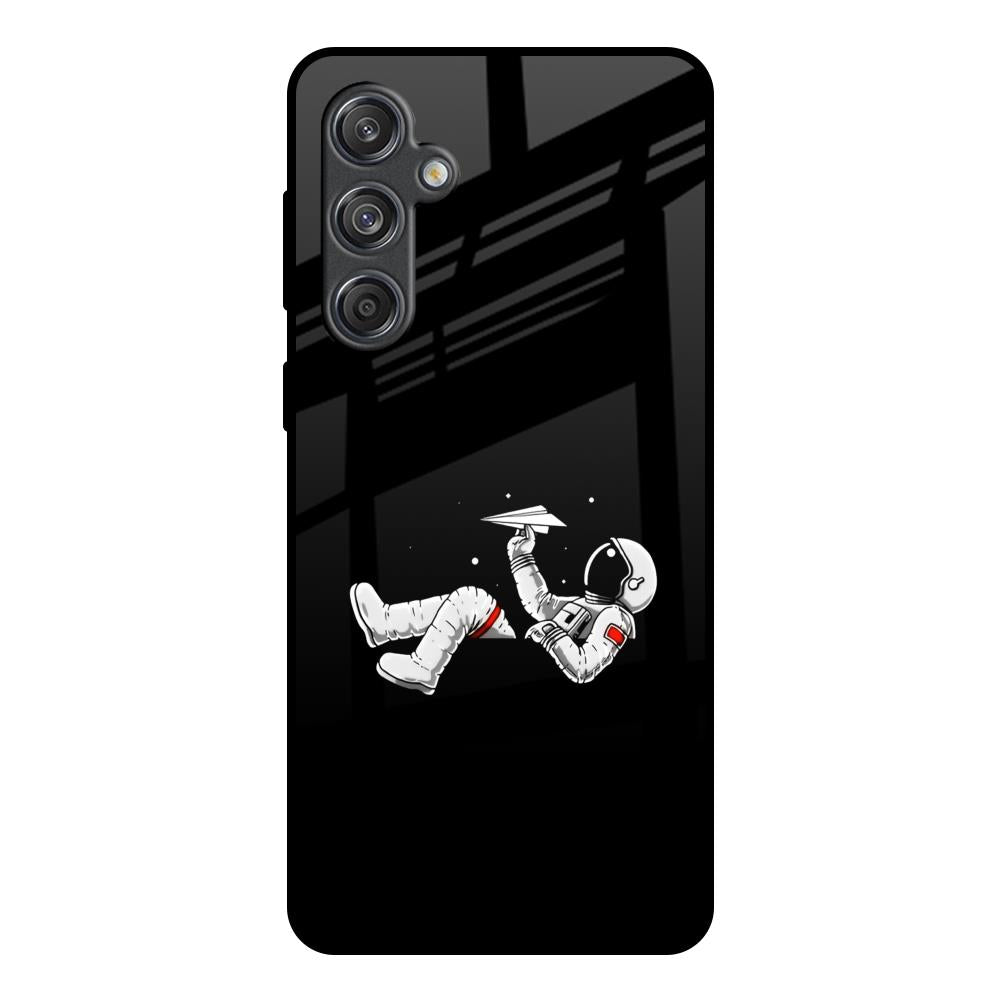 Space Traveller Samsung Galaxy M55 5G Glass Back Cover Online