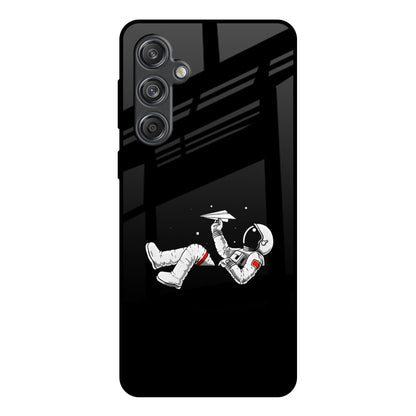 Space Traveller Samsung Galaxy M55 5G Glass Back Cover Online