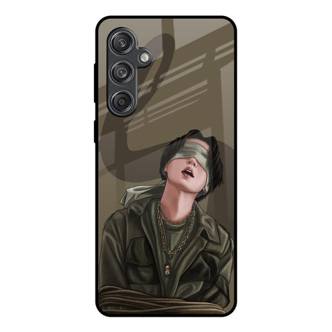 Blind Fold Samsung Galaxy M55 5G Glass Back Cover Online