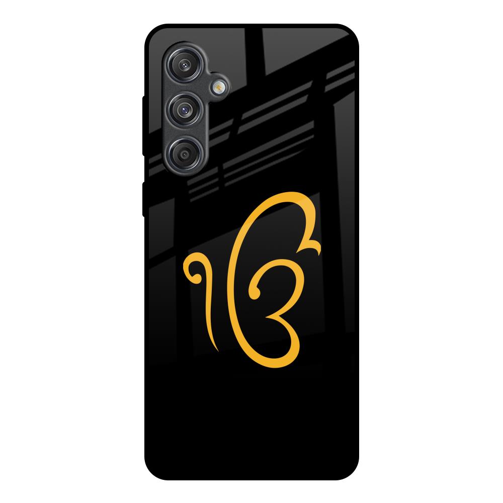 Luxury Fashion Initial Samsung Galaxy M55 5G Glass Back Cover Online