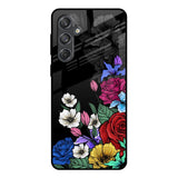 Rose Flower Bunch Art Samsung Galaxy M55 5G Glass Back Cover Online