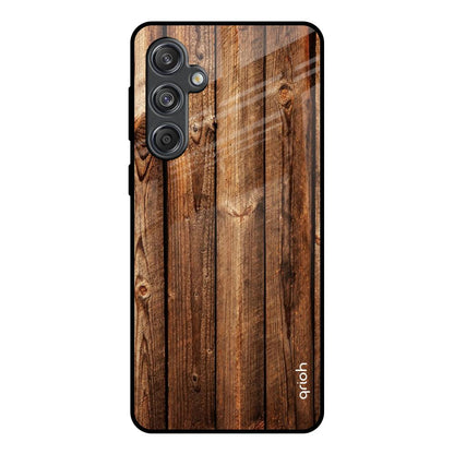 Timber Printed Samsung Galaxy M55 5G Glass Back Cover Online