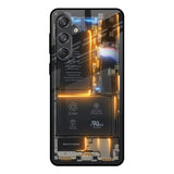 Glow Up Skeleton Samsung Galaxy M55 5G Glass Back Cover Online