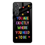 Magical Words Samsung Galaxy M55 5G Glass Back Cover Online