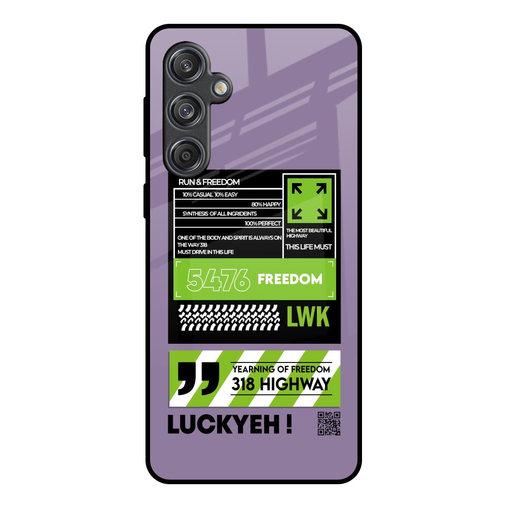 Run & Freedom Samsung Galaxy M55 5G Glass Back Cover Online
