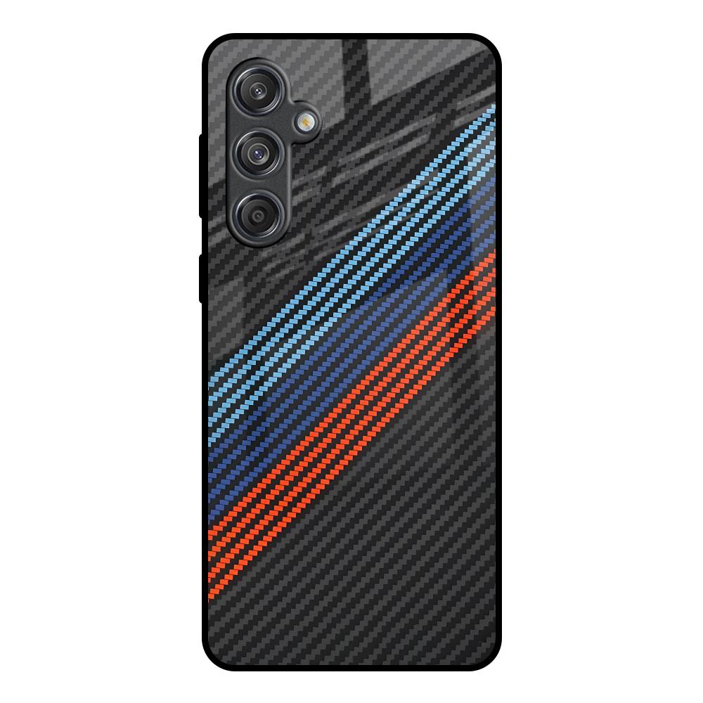 Carbon Inspired Samsung Galaxy M55 5G Glass Back Cover Online