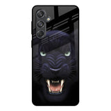 Angry Black Leopard Samsung Galaxy M55 5G Glass Back Cover Online
