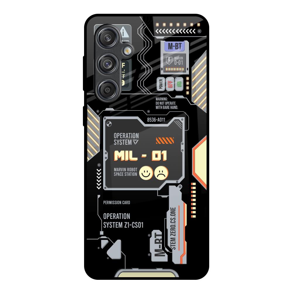 Exposed Parts Samsung Galaxy M55 5G Glass Back Cover Online