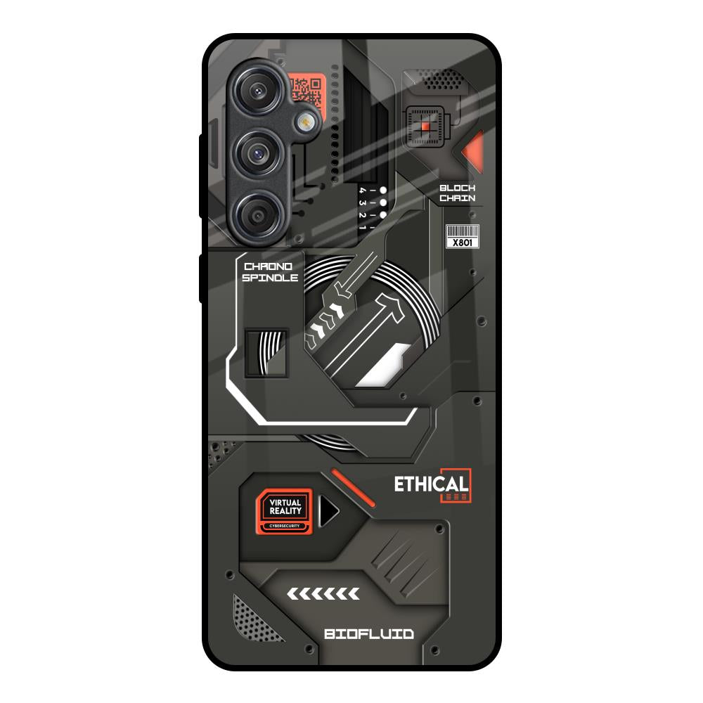 Tech Aesthetics Samsung Galaxy M55 5G Glass Back Cover Online