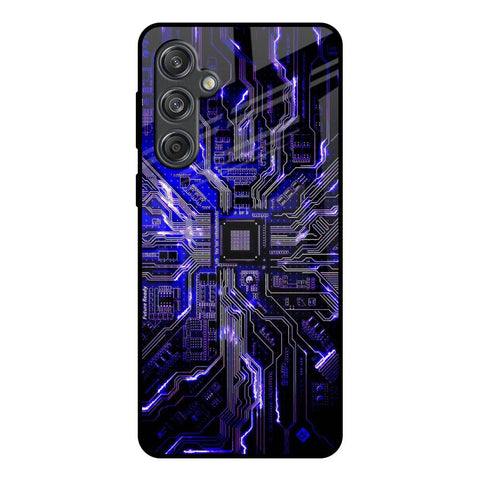 Techno Color Pattern Samsung Galaxy M55 5G Glass Back Cover Online