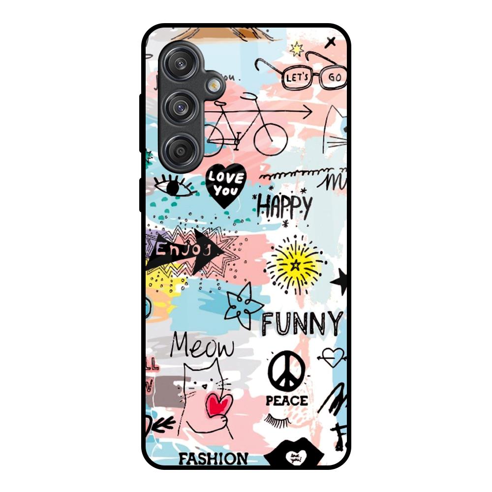 Just For You Samsung Galaxy M55 5G Glass Back Cover Online