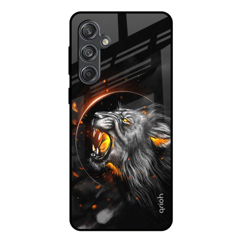 Aggressive Lion Samsung Galaxy M55 5G Glass Back Cover Online