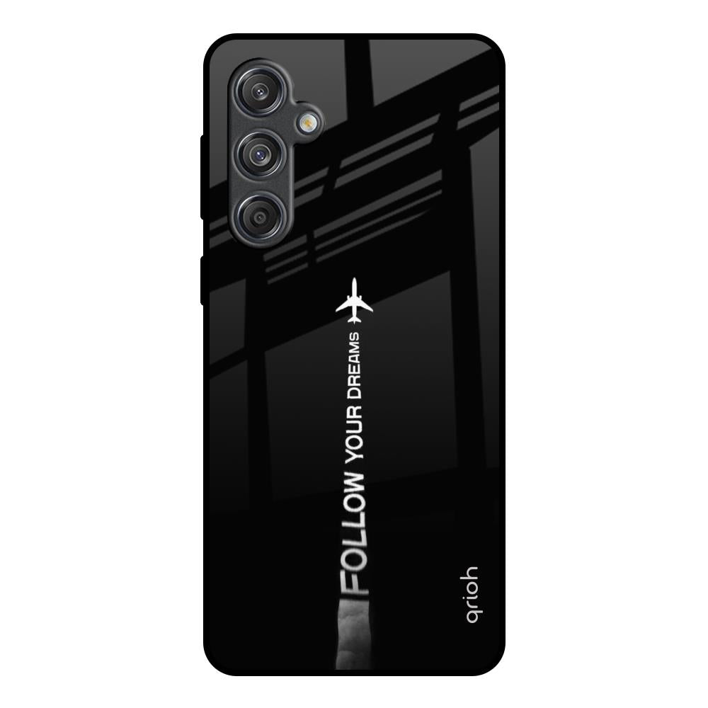Follow Your Dreams Samsung Galaxy M55 5G Glass Back Cover Online