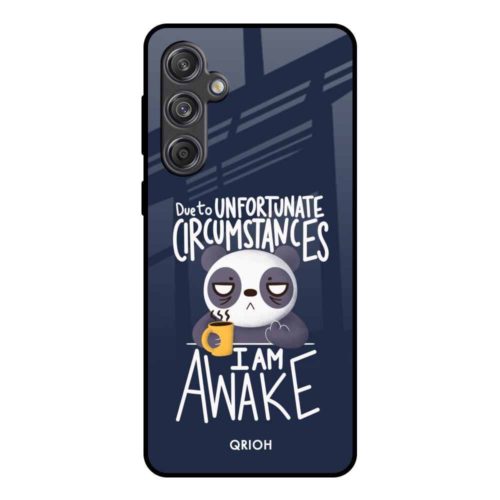 Struggling Panda Samsung Galaxy M55 5G Glass Back Cover Online