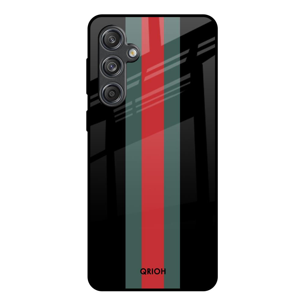 Vertical Stripes Samsung Galaxy M55 5G Glass Back Cover Online