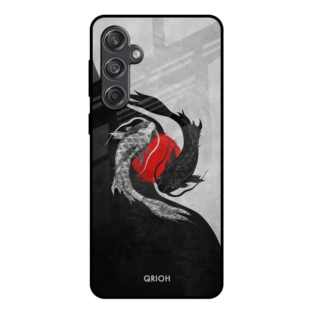 Japanese Art Samsung Galaxy M55 5G Glass Back Cover Online