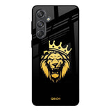 Lion The King Samsung Galaxy M55 5G Glass Back Cover Online