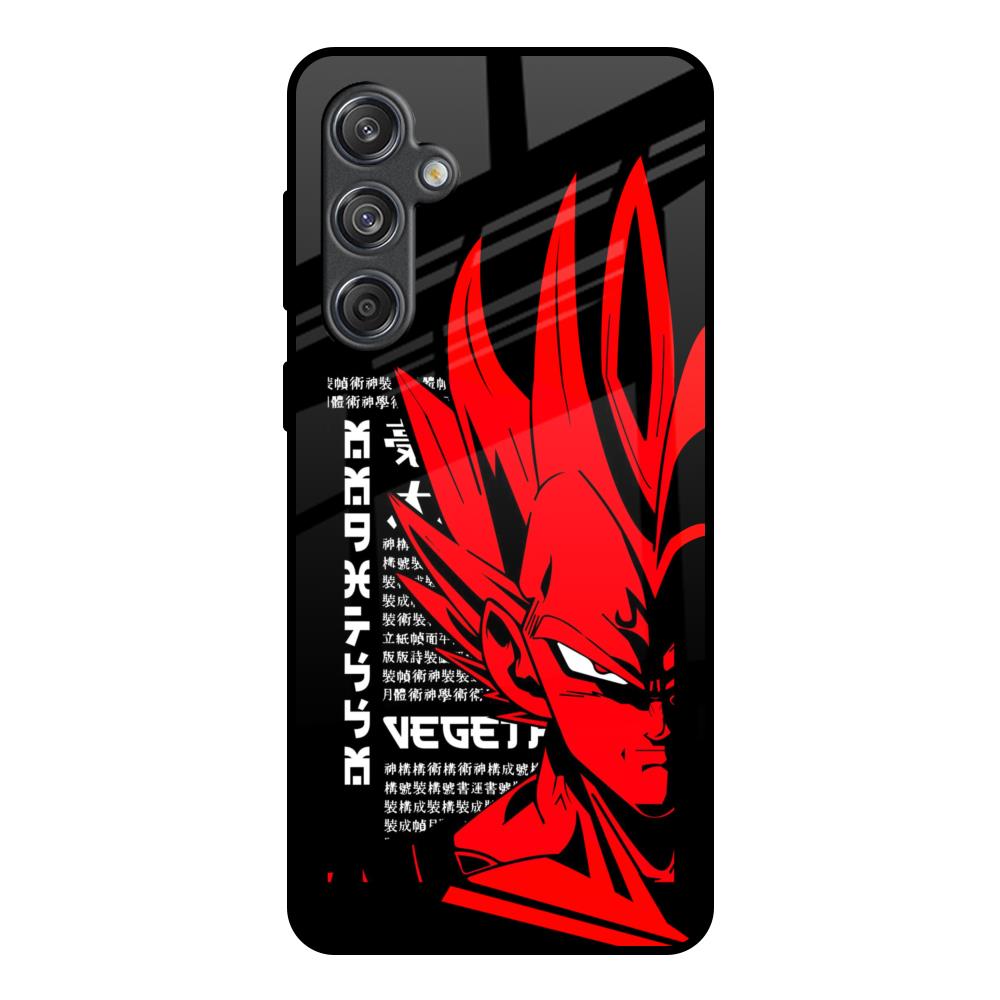 Red Vegeta Samsung Galaxy M55 5G Glass Back Cover Online