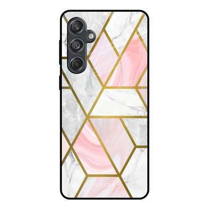 Geometrical Marble Samsung Galaxy M55 5G Glass Back Cover Online