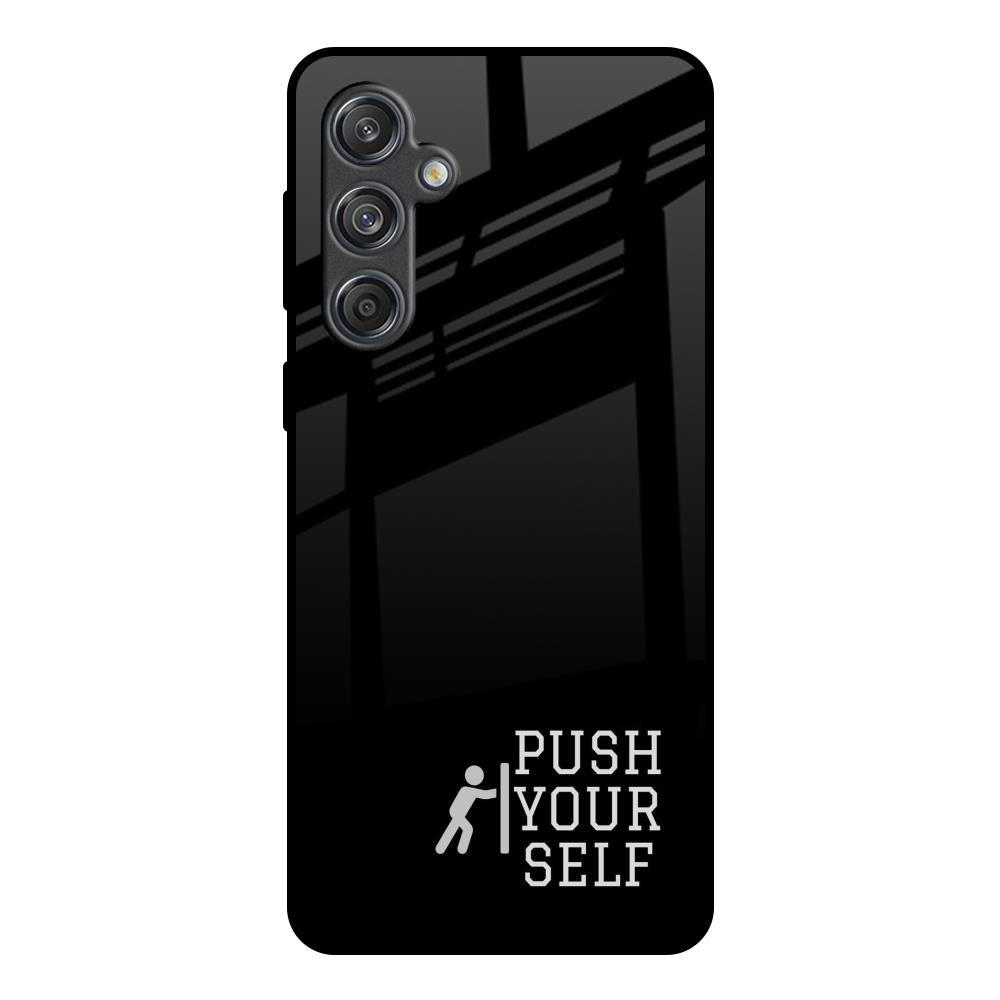 Push Your Self Samsung Galaxy M55 5G Glass Back Cover Online