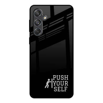 Push Your Self Samsung Galaxy M55 5G Glass Back Cover Online