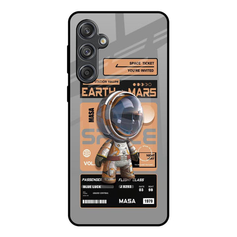 Space Ticket Samsung Galaxy M55 5G Glass Back Cover Online