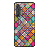 Multicolor Mandala Samsung Galaxy M55 5G Glass Back Cover Online