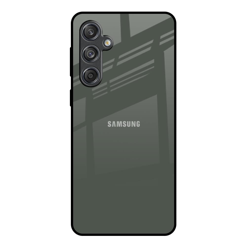 Charcoal Samsung Galaxy M55 5G Glass Back Cover Online