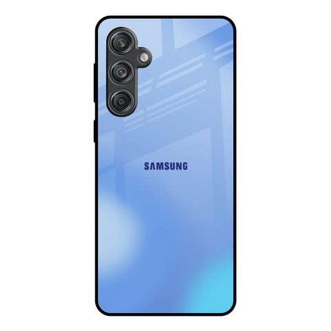 Vibrant Blue Texture Samsung Galaxy M55 5G Glass Back Cover Online