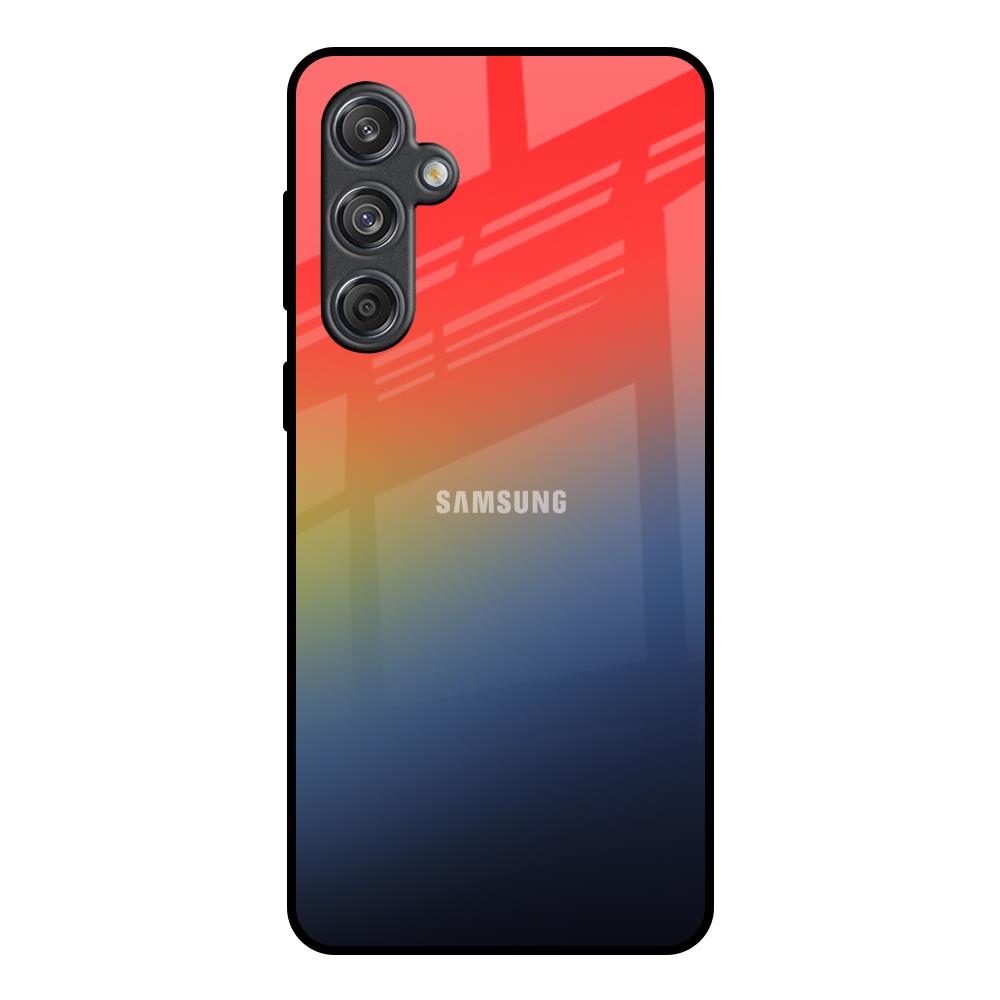 Rainbow Gradient Samsung Galaxy M55 5G Glass Back Cover Online