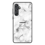 Satin White Marble Samsung Galaxy M55 5G Glass Back Cover Online
