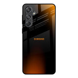 Orange Black Fusion Samsung Galaxy M55 5G Glass Back Cover Online