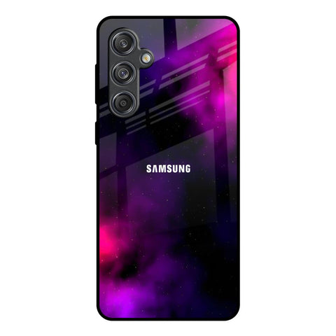 Pink Galaxy Samsung Galaxy M55 5G Glass Back Cover Online