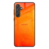 Tangy Orange Samsung Galaxy M55 5G Glass Back Cover Online