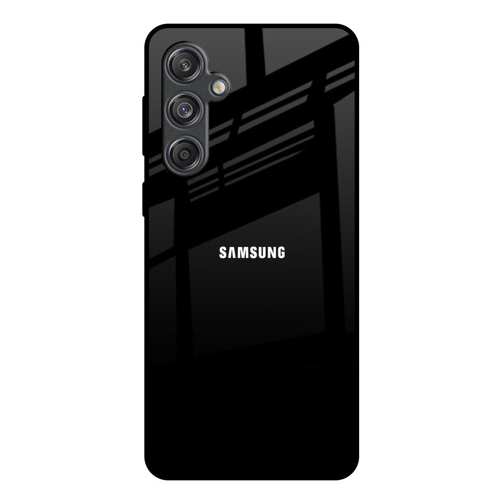 Jet Black Samsung Galaxy M55 5G Glass Back Cover Online