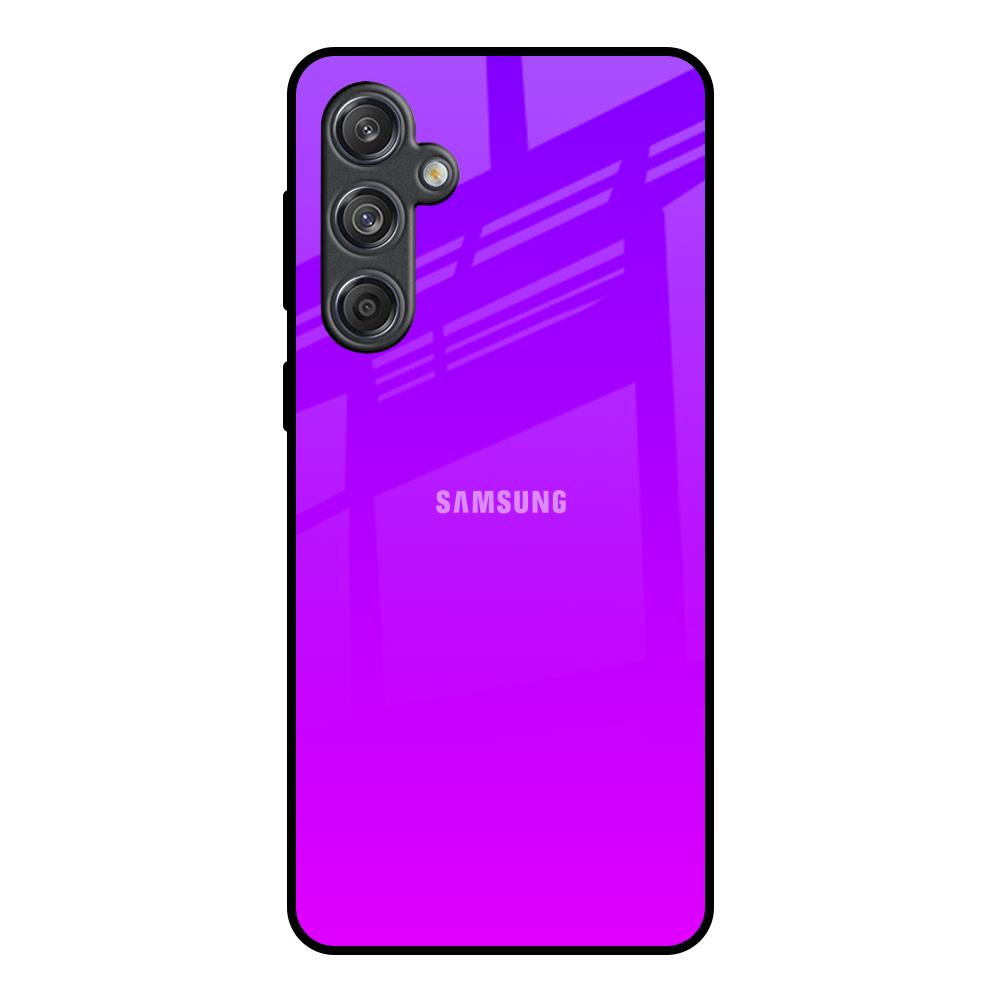 Purple Pink Samsung Galaxy M55 5G Glass Back Cover Online