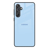 Pastel Sky Blue Samsung Galaxy M55 5G Glass Back Cover Online