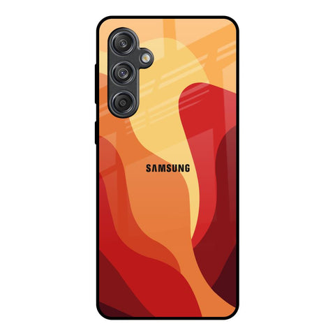 Magma Color Pattern Samsung Galaxy M55 5G Glass Back Cover Online