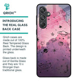 Space Doodles Glass Case for Samsung Galaxy M55 5G