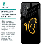 Luxury Fashion Initial Glass Case for Samsung Galaxy M55 5G