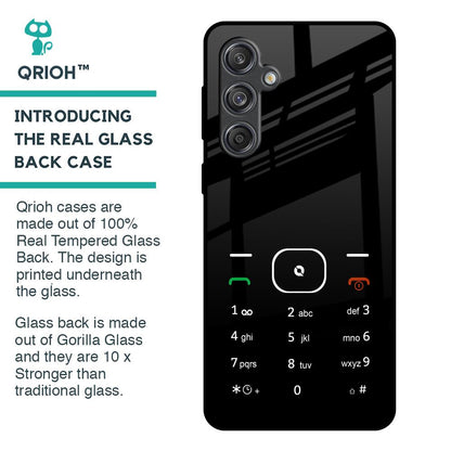 Classic Keypad Pattern Glass Case for Samsung Galaxy M55 5G