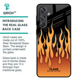 Fire Flame Glass Case for Samsung Galaxy M55 5G