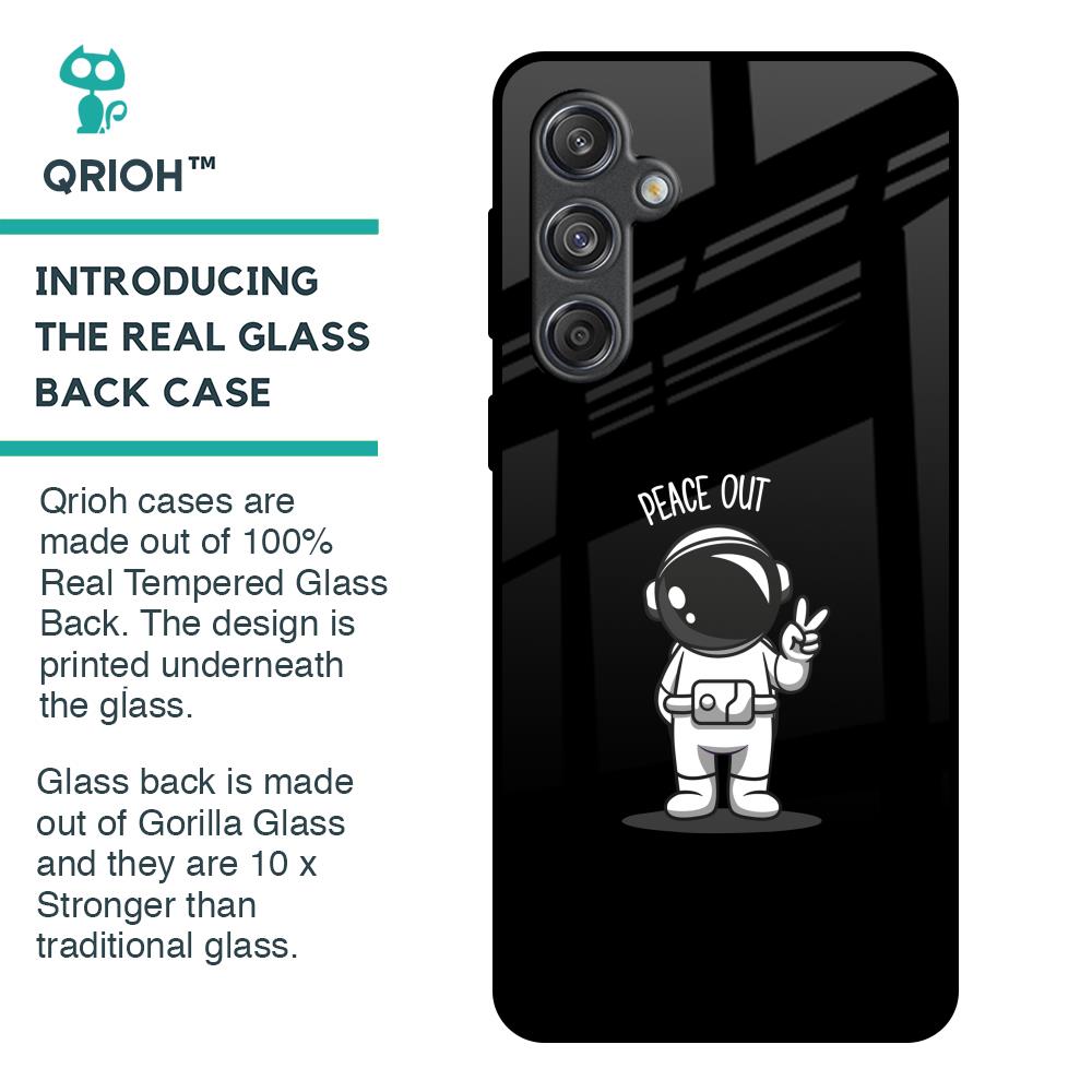 Peace Out Astro Glass Case for Samsung Galaxy M55 5G