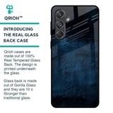 Dark Blue Grunge Glass Case for Samsung Galaxy M55 5G