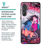 Radha Krishna Art Glass Case for Samsung Galaxy M55 5G