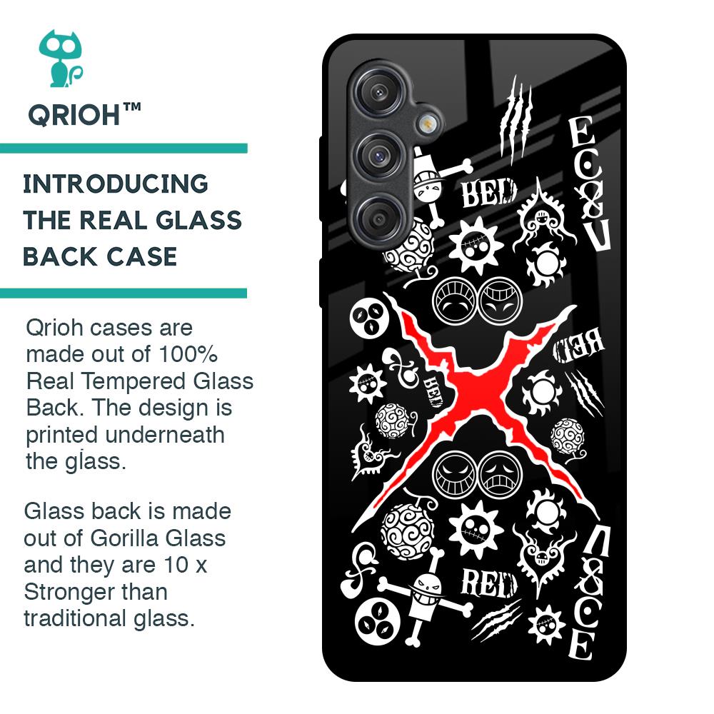 Red Zone Glass Case for Samsung Galaxy M55 5G