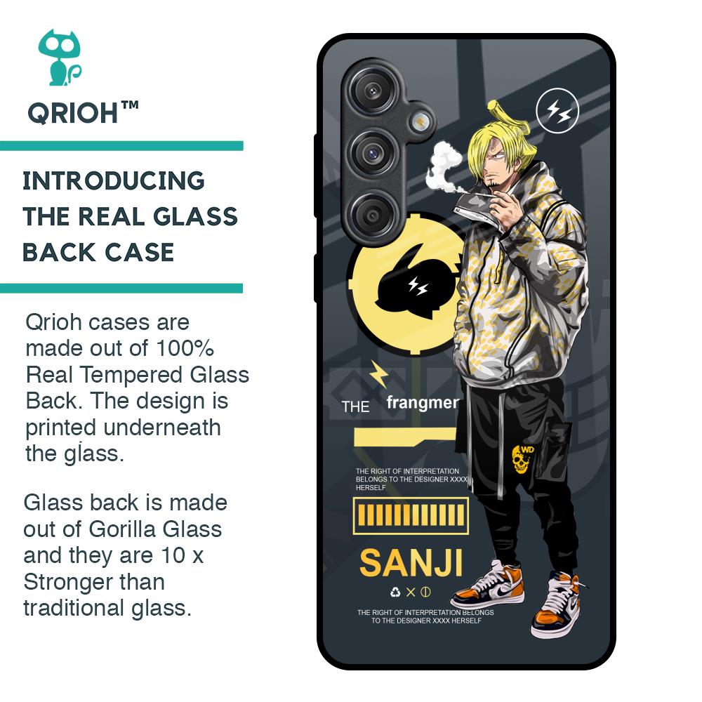 Cool Sanji Glass Case for Samsung Galaxy M55 5G