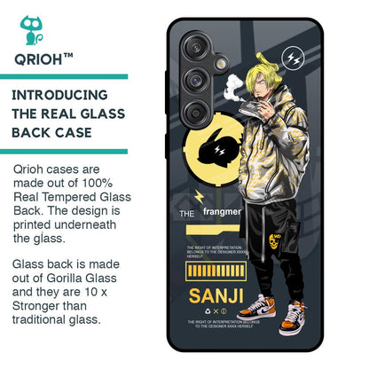 Cool Sanji Glass Case for Samsung Galaxy M55 5G